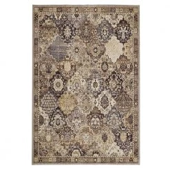 Home Decorators Collection Patchwork Gray 5 ft. x 7 ft. Medallion Area Rug