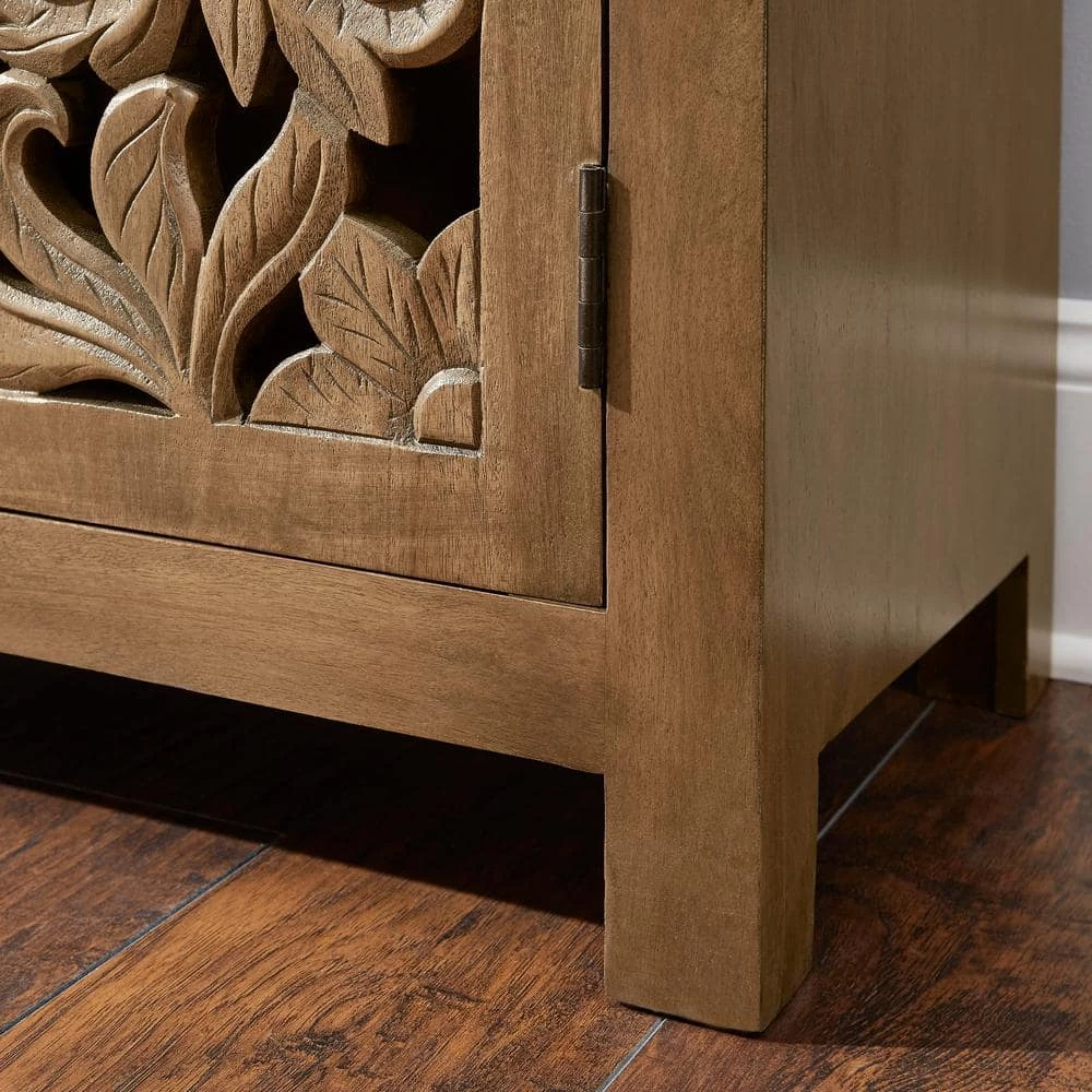 Home Decorators Collection Nadia Carved Haze Accent Cabinet with Solid Wood 7 Home Decorators Collection Nadia Carved Haze Accent Cabinet with Solid Wood - Image 5