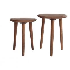 Home Decorators Collection Haze Finish Wood Accent Tables (Set of 2) (16 in. W x 21 in. H) -Home Decorators Soldes haze home decorators collection nesting tables acb 2609 115 66 1000