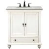 Home Decorators Collection Newport 31 in. W x 21.50 in. D Bath Vanity in Ivory with Granite Vanity Top in Champagne with White Sink -Home Decorators Soldes home decorators collection bathroom vanities with tops 9085 vs31l dw 64 1000
