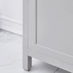 Home Decorators Collection Arvesen 18 in. W x 12 in. D Vanity in Dove Grey with Ceramic Vanity Top in White with White Sink -Home Decorators Soldes home decorators collection bathroom vanities with tops arvesen 18g 1d 1000