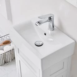 Home Decorators Collection Arvesen 18 in. W x 12 in. D Vanity in White with Ceramic Vanity Top in White with White Sink -Home Decorators Soldes home decorators collection bathroom vanities with tops arvesen 18w a0 1000