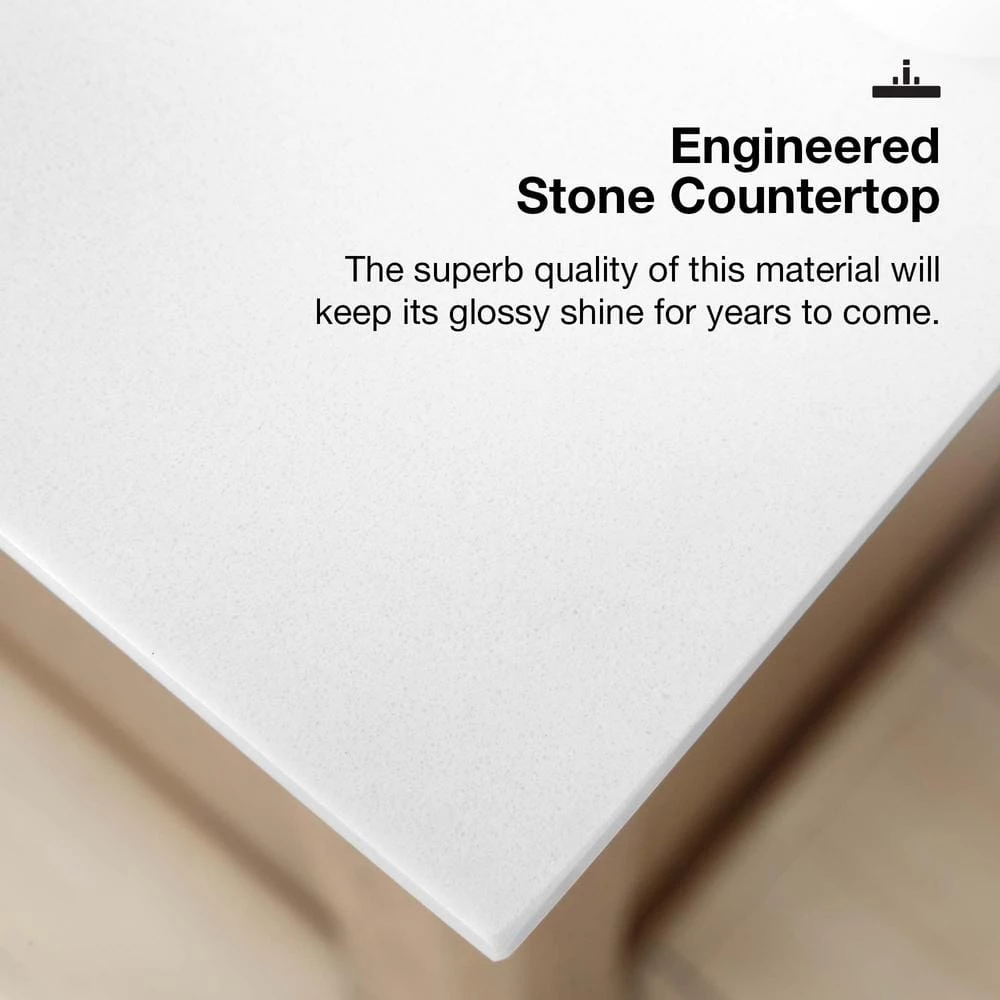 Home Decorators Collection Bellington 24 in. W x 22 in. D x 34.5 in. H Bath Vanity in Almond Toffee with White Engineered Stone Top 9 Home Decorators Collection Bellington 24 in. W x 22 in. D x 34.5 in. H Bath Vanity in Almond Toffee with White Engineered Stone Top - Image 7