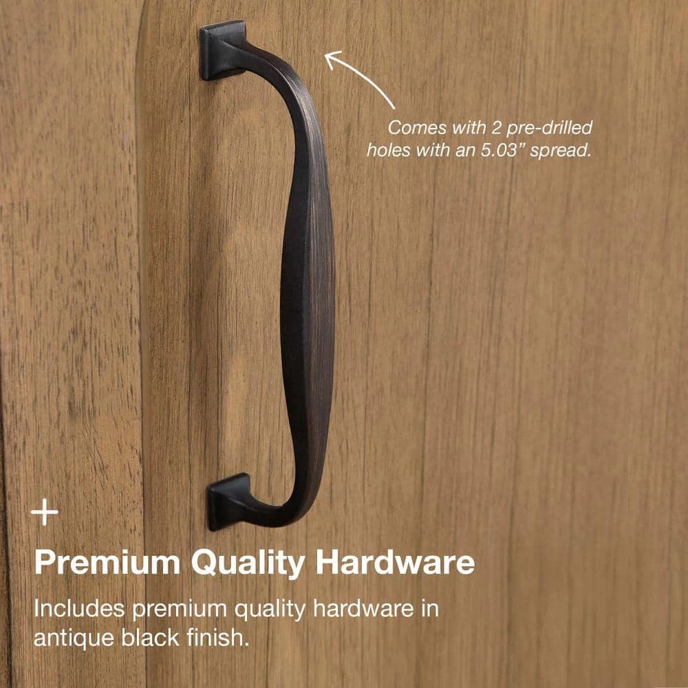 Home Decorators Collection Bellington 24 in. W x 22 in. D x 34.5 in. H Bath Vanity in Almond Toffee with White Engineered Stone Top 10 Home Decorators Collection Bellington 24 in. W x 22 in. D x 34.5 in. H Bath Vanity in Almond Toffee with White Engineered Stone Top - Image 8