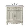 Home Decorators Collection Winslow 33 in. W x 22 in. D Bath Vanity in Antique White with Vanity Top in White Marble with White Basin -Home Decorators Soldes home decorators collection bathroom vanities with tops bf 27001 aw 64 1000
