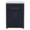 Home Decorators Collection Clady 24.5 in. W x 18.75 in. D Bath Vanity in Deep Blue with Cultured Marble Vanity Top in Silver Ash with White Sink -Home Decorators Soldes home decorators collection bathroom vanities with tops hd2024p2 db 64 1000