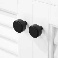 Home Decorators Collection Marksfield 24 in. W x 22 in. D Bath Vanity in White with Cultured Stone Vanity Top in White with White Basin -Home Decorators Soldes home decorators collection bathroom vanities with tops marksfield 24w 44 1000