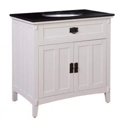 Home Decorators Collection Artisan 33 in. W Vanity in White with Marble Vanity Top in Natural Black with White Sink 10 Home Decorators Collection Artisan 33 in. W Vanity in White with Marble Vanity Top in Natural Black with White Sink -Home Decorators Soldes home decorators collection bathroom vanities with tops md v1758 c3 1000