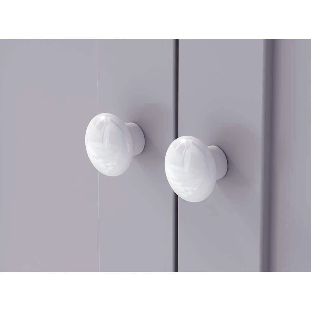 Home Decorators Collection Fremont 32 in. W x 22 in. D Vanity in Gray with Granite Vanity Top in Gray with White Sink 6 Home Decorators Collection Fremont 32 in. W x 22 in. D Vanity in Gray with Granite Vanity Top in Gray with White Sink - Image 4