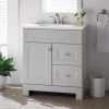 Home Decorators Collection Sedgewood 30-1/2 in. Configurable Bath Vanity in Dove Gray with Solid Surface Top in Arctic with White Sink -Home Decorators Soldes home decorators collection bathroom vanities with tops pplnkdvr30d 64 1000