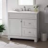 Home Decorators Collection Sedgewood 36-1/2 in. Configurable Bath Vanity in Dove Gray with Solid Surface Top in Arctic with White Sink -Home Decorators Soldes home decorators collection bathroom vanities with tops pplnkdvr36d 64 1000