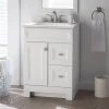 Home Decorators Collection Sedgewood 24-1/2 in. Configurable Bath Vanity in White with Solid Surface Top in Arctic with White Sink -Home Decorators Soldes home decorators collection bathroom vanities with tops pplnkwht24d 64 1000