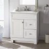Home Decorators Collection Sedgewood 30-1/2 in. Configurable Bath Vanity in White with Solid Surface Top in Arctic with White Sink -Home Decorators Soldes home decorators collection bathroom vanities with tops pplnkwht30d 64 1000