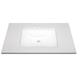 Home Decorators Collection Sedgewood 30-1/2 in. Configurable Bath Vanity in White with Solid Surface Top in Arctic with White Sink -Home Decorators Soldes home decorators collection bathroom vanities with tops pplnkwht30d 66 1000