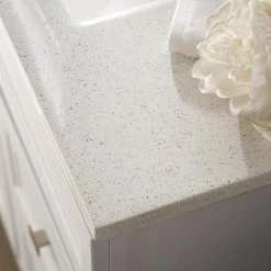 Home Decorators Collection Sedgewood 30-1/2 in. Configurable Bath Vanity in White with Solid Surface Top in Arctic with White Sink -Home Decorators Soldes home decorators collection bathroom vanities with tops pplnkwht30d 77 1000