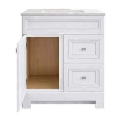 Home Decorators Collection Sedgewood 30-1/2 in. Configurable Bath Vanity in White with Solid Surface Top in Arctic with White Sink -Home Decorators Soldes home decorators collection bathroom vanities with tops pplnkwht30d a0 1000
