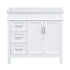 Home Decorators Collection Ashburn 36 in. W x 21.75 in. D Vanity Cabinet in White