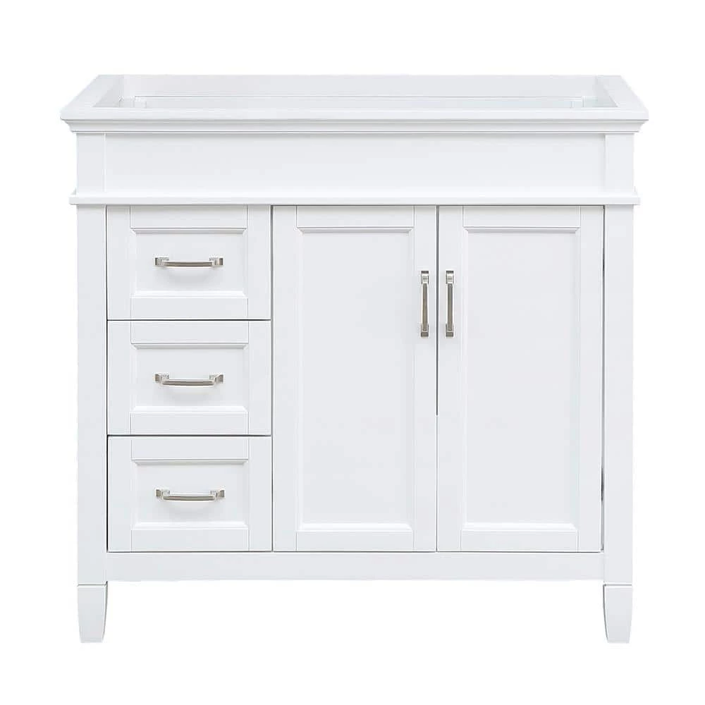 Home Decorators Collection Ashburn 36 in. W x 21.75 in. D Vanity Cabinet in White 3 Home Decorators Collection Ashburn 36 in. W x 21.75 in. D Vanity Cabinet in White