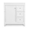 Home Decorators Collection Naples 30 in. W x 21.75 in. D Bath Vanity Cabinet in White -Home Decorators Soldes home decorators collection bathroom vanities without tops nawa3021d 64 1000