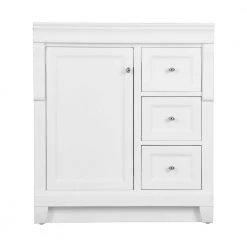 Home Decorators Collection Naples 30 in. W x 21.75 in. D Bath Vanity Cabinet in White