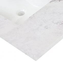 Home Decorators Collection 37 in. W x 22 in. D Stone Effect Vanity Top in Lunar with White Sink -Home Decorators Soldes home decorators collection bathroom vanity tops se3722r lr fa 1000