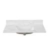 Home Decorators Collection 43 in. W x 22 in. D x 0.75 in. H Engineered Marble Vanity Top in Calacatta White with White Basin -Home Decorators Soldes home decorators collection bathroom vanity tops th0422 64 1000
