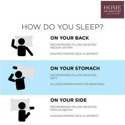 Home Decorators Collection Medium/Firm Down Alternative Back/Stomach Sleeper King Bed Pillow -Home Decorators Soldes home decorators collection bed pillows pi40032 0002 c3 1000