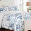 Home Decorators Collection Loriana 3-Piece Blue Floral King Comforter Set -Home Decorators Soldes home decorators collection bedding sets 190169 k 64 1000