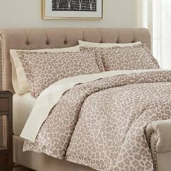 Home Decorators Collection Chloe 3-Piece Leopard Jacquard Full/Queen Duvet Cover Set