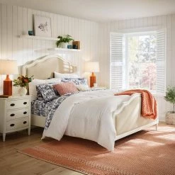 Home Decorators Collection Marlene 3-Piece White Textured Medallion Matelassé Cotton Full/Queen Duvet Cover Set -Home Decorators Soldes home decorators collection bedding sets dn 18240 fq c3 1000