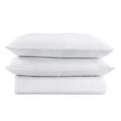 Home Decorators Collection 3-Piece White Textured Cotton King Coverlet Set -Home Decorators Soldes home decorators collection bedding sets dn 19046 a0 1000 2