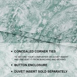 Home Decorators Collection Isabel 3-Piece Teal Boho Paisley Floral Cotton Sateen King Duvet Cover Set 15 Home Decorators Collection Isabel 3-Piece Teal Boho Paisley Floral Cotton Sateen King Duvet Cover Set -Home Decorators Soldes home decorators collection bedding sets duv k tp a0 1000