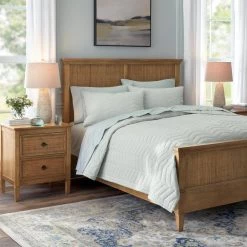 Home Decorators Collection Spring Hill 3-Piece Sea Breeze Green Diamond Cotton Full/Queen Quilt Set -Home Decorators Soldes home decorators collection bedding sets f5000257bk180tc a0 1000