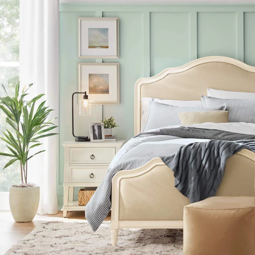 Home Decorators Collection Ada 3-Piece Gray and White Stripe Cotton King Duvet Cover Set 8 Home Decorators Collection Ada 3-Piece Gray and White Stripe Cotton King Duvet Cover Set - Image 6