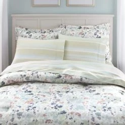 Home Decorators Collection Waterdale Reversible 3-Piece Multi-Color Printed Floral Cotton Sateen King Comforter Set -Home Decorators Soldes home decorators collection bedding sets kg flw 300 prnt 66 1000