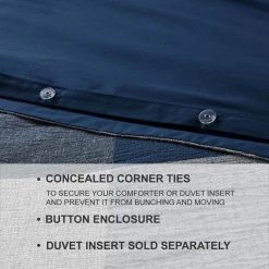 Home Decorators Collection Ashdale 3-Piece Blue Plaid Full/Queen Duvet Cover Set -Home Decorators Soldes home decorators collection bedding sets phf19 795 a0 1000