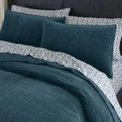 Home Decorators Collection 3-Piece Charleston Green Lush Velvet Cotton Full/Queen Quilt Set -Home Decorators Soldes home decorators collection bedding sets phs 384 21 e1 1000