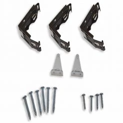 Home Decorators Collection 2.5 in. Cordless Premium Faux Wood Blind Replacement Bracket Set in Espresso