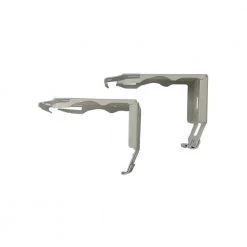 Home Decorators Collection 2 in. and 2.5 in. Cordless Faux Wood Side Mounting Bracket Set in White -Home Decorators Soldes home decorators collection blinds parts 10793478577484 1f 1000