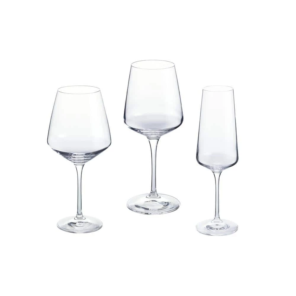 Home Decorators Collection Genoa Lead-Free Crystal 26.5 fl. oz. Red Wine, 15.5 fl. oz. White Wine and 12 fl. oz. Champagne Glasses (Set of 12) 3 Home Decorators Collection Genoa Lead-Free Crystal 26.5 fl. oz. Red Wine, 15.5 fl. oz. White Wine and 12 fl. oz. Champagne Glasses (Set of 12)