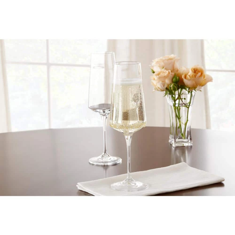 Home Decorators Collection Genoa Lead-Free Crystal 26.5 fl. oz. Red Wine, 15.5 fl. oz. White Wine and 12 fl. oz. Champagne Glasses (Set of 12) 6 Home Decorators Collection Genoa Lead-Free Crystal 26.5 fl. oz. Red Wine, 15.5 fl. oz. White Wine and 12 fl. oz. Champagne Glasses (Set of 12) - Image 4