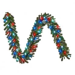 Home Decorators Collection 9 ft Prelit Twinkly Swiss Mountain Garland -Home Decorators Soldes home decorators collection christmas garland 22pg70053 44 1000