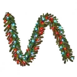 Home Decorators Collection 9 ft Prelit Twinkly Swiss Mountain Garland -Home Decorators Soldes home decorators collection christmas garland 22pg70053 4f 1000