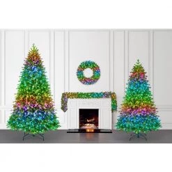 Home Decorators Collection 9 ft Prelit Twinkly Swiss Mountain Garland -Home Decorators Soldes home decorators collection christmas garland 22pg70053 c3 1000