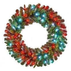 Home Decorators Collection 30 in Prelit Twinkly Swiss Mountain Wreath -Home Decorators Soldes home decorators collection christmas wreaths 22pg80058 4f 1000