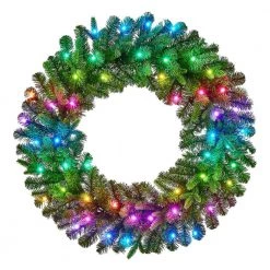 Home Decorators Collection 30 in Prelit Twinkly Swiss Mountain Wreath -Home Decorators Soldes home decorators collection christmas wreaths 22pg80058 d4 1000