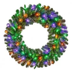 Home Decorators Collection 30 in Prelit Twinkly Swiss Mountain Wreath -Home Decorators Soldes home decorators collection christmas wreaths 22pg80058 fa 1000