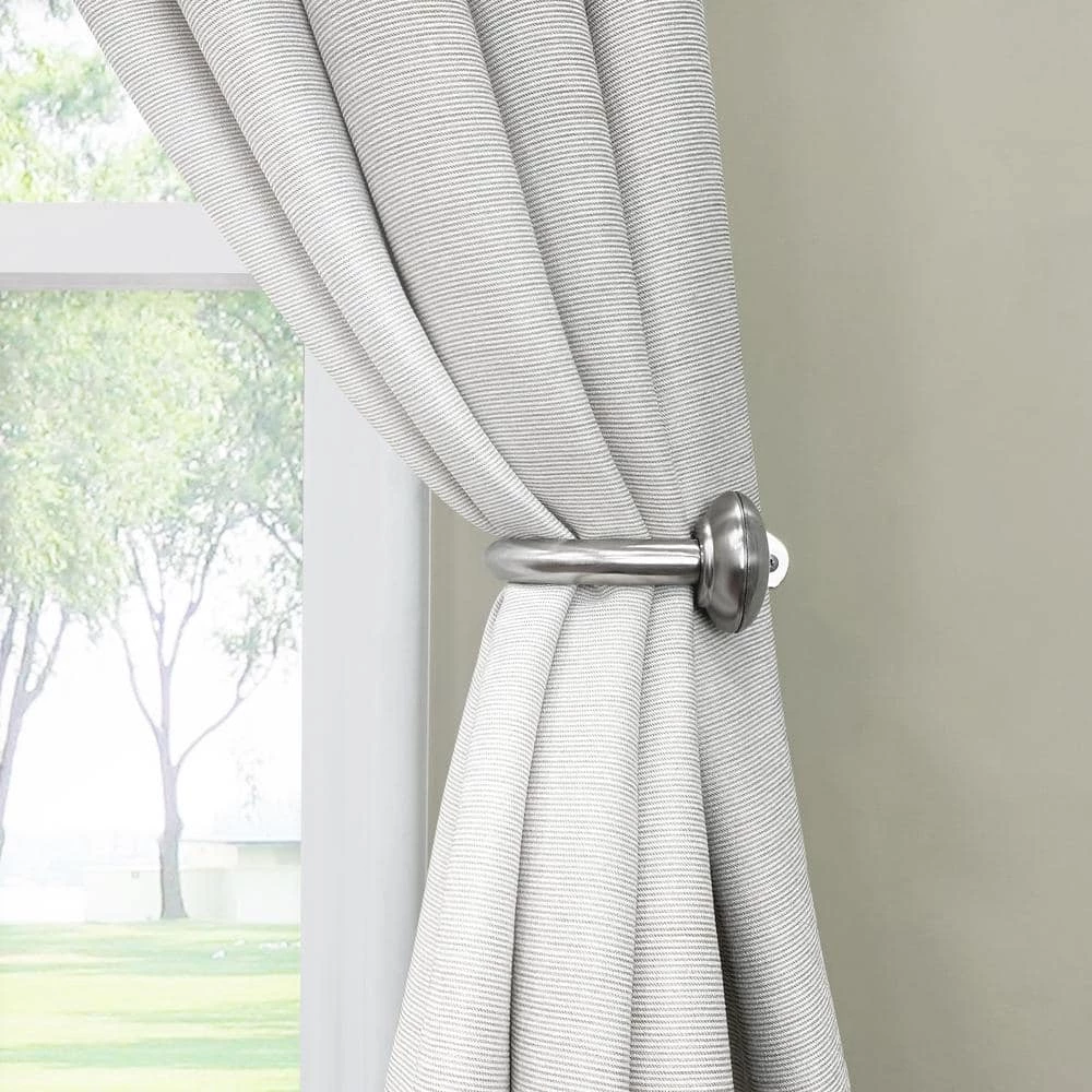 Home Decorators Collection Curtain Holdback Set in Brushed Nickel (2-Pack) 4 Home Decorators Collection Curtain Holdback Set in Brushed Nickel (2-Pack) - Image 2