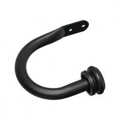 Home Decorators Collection Mix and Match 1 in. Curtain Holdback in Matte Black (2-Pack) -Home Decorators Soldes home decorators collection curtain holdbacks u bkfohj07hb 1d 1000