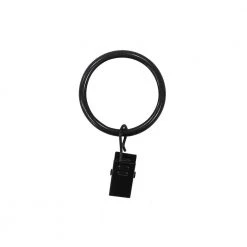 Home Decorators Collection 1-1/4 in. Curtain Rings with Clips in Oil Rubbed Bronze (7-Pack) -Home Decorators Soldes home decorators collection curtain rings clips dhu orb888002 c3 1000